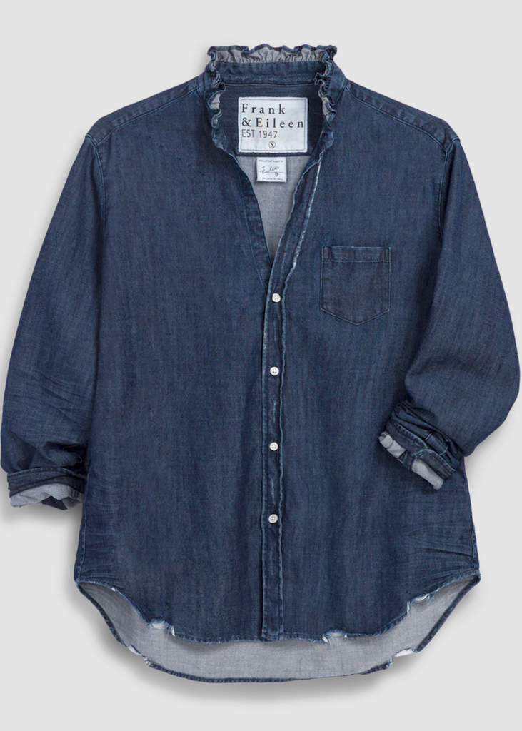 Frank & Eileen | Eileen Ruffle Button Up | Famous Denim