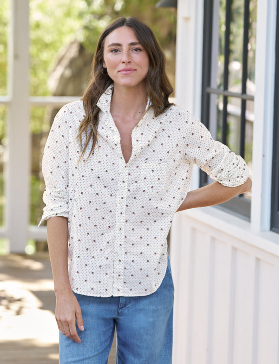 Frank & Eileen | Eileen Relaxed Button-Up | Italian Cotton | Palm Trees