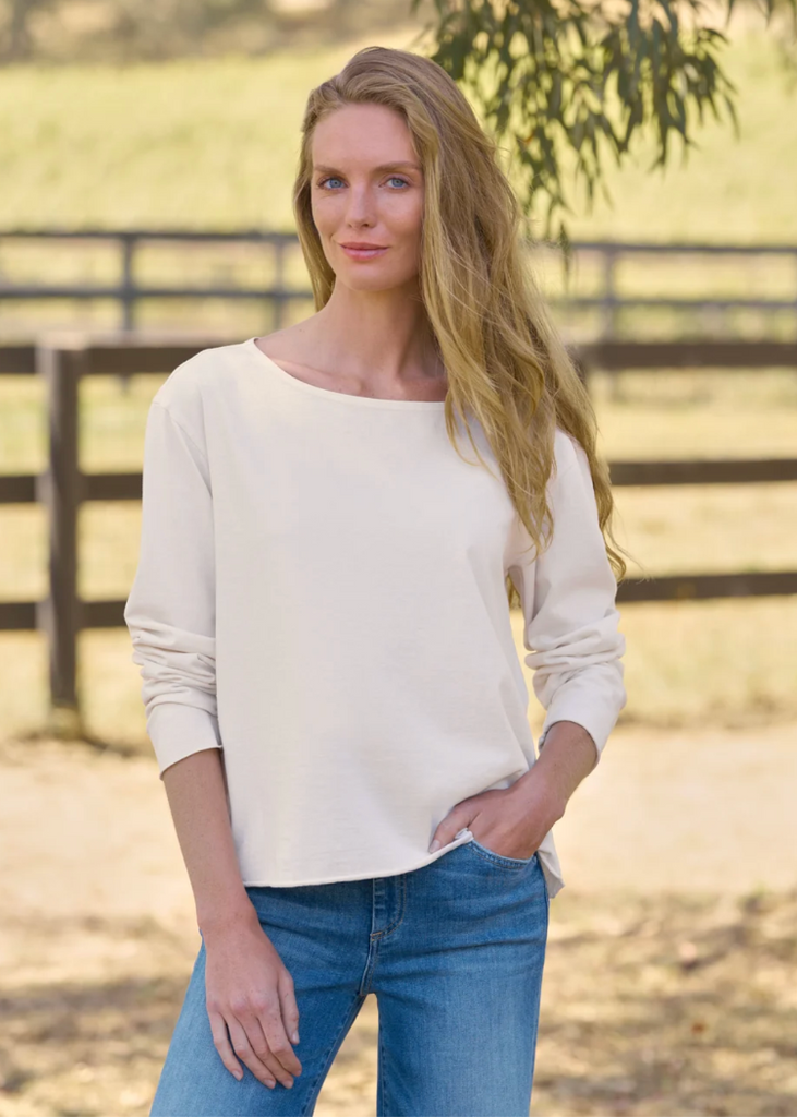 Frank & Eileen | Ella Boatneck Tee | Vintage Jersey