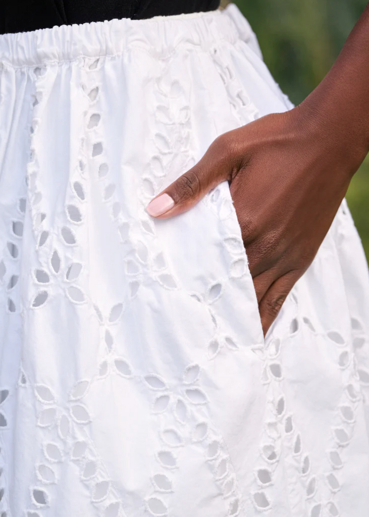Frank & Eileen | Eyelet Skirt | Italian Cotton