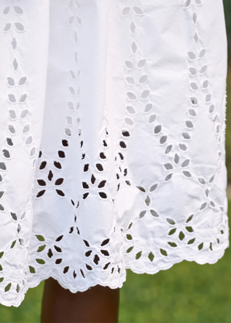 Frank & Eileen | Eyelet Skirt | White - The Phoenix
