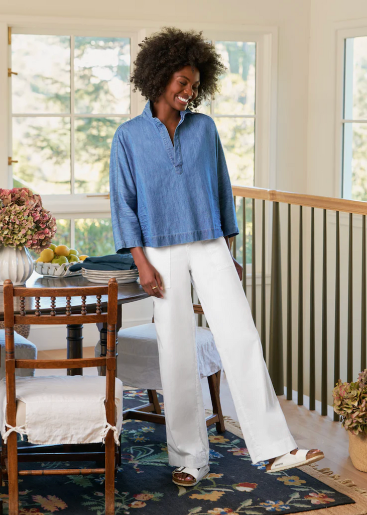 Frank & Eileen | Gabi Popover Shirt | Famous Denim