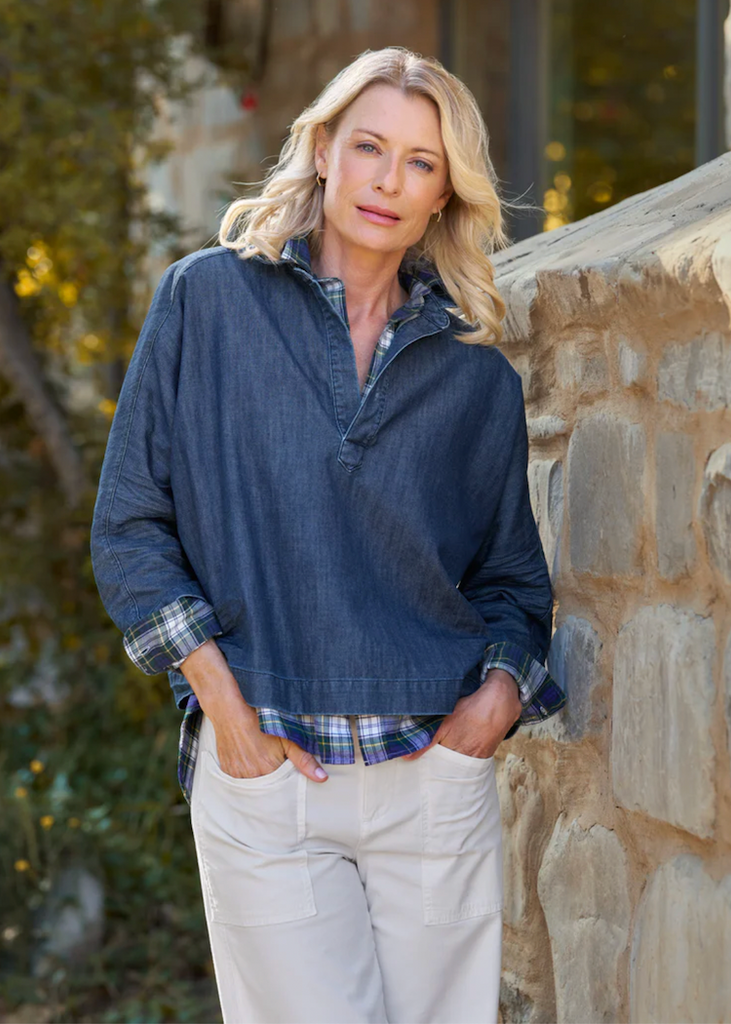 Frank & Eileen | Gabi Popover Shirt | Famous Denim