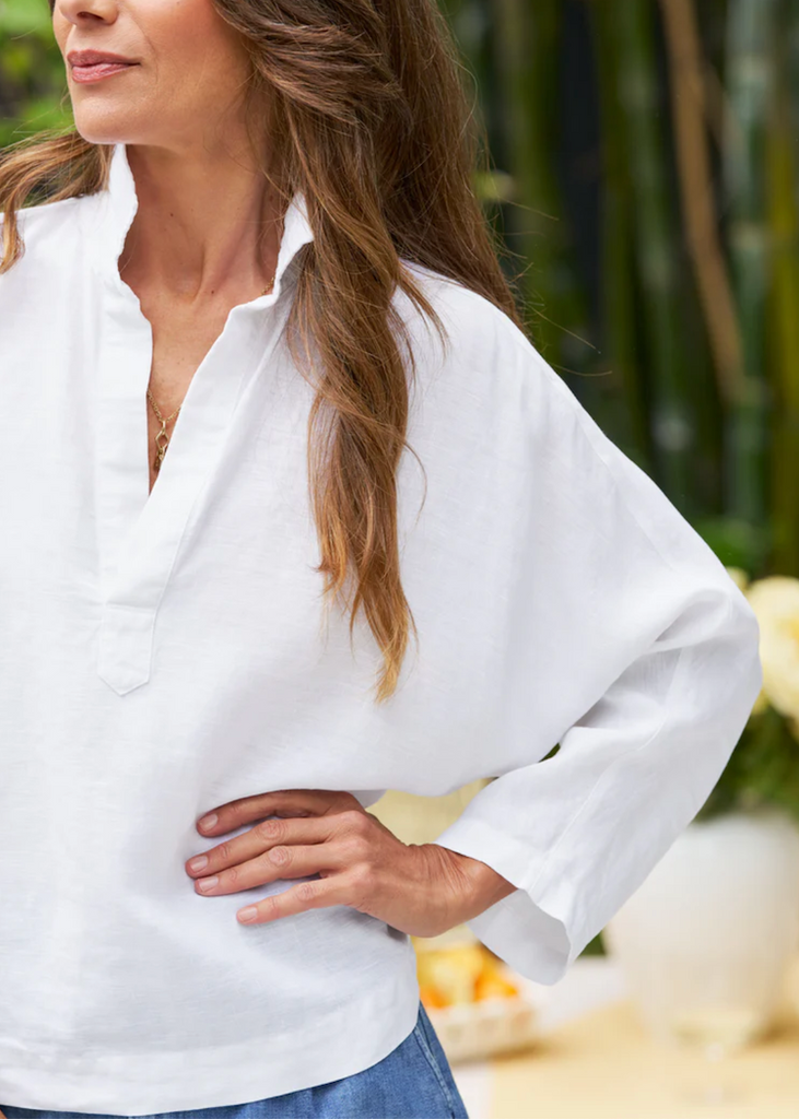 Frank & Eileen | Gabi Popover Shirt | Washed Linen