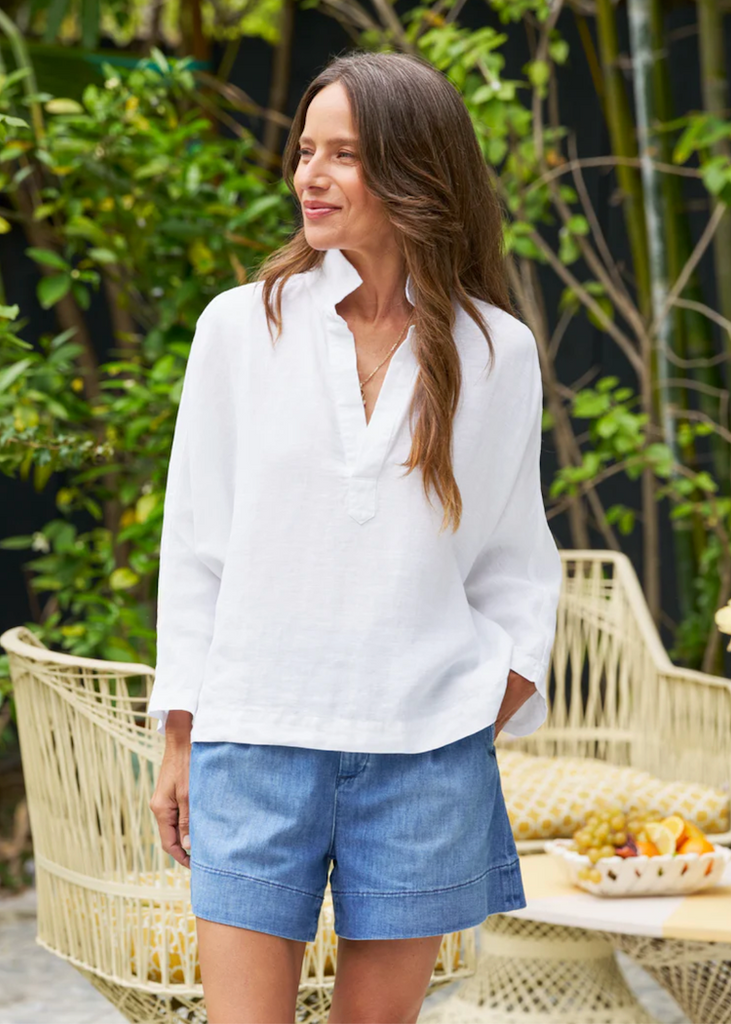 Frank & Eileen | Gabi Popover Shirt | Washed Linen