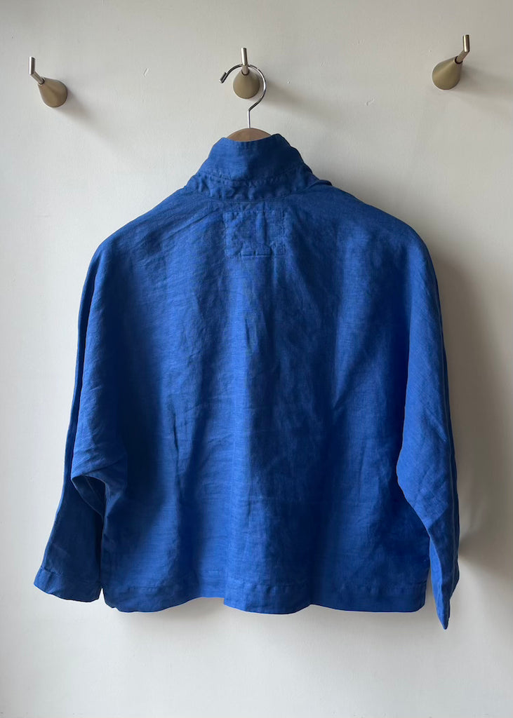 Frank & Eileen | Gabi Popover Shirt | Washed Linen | Cabo Blue