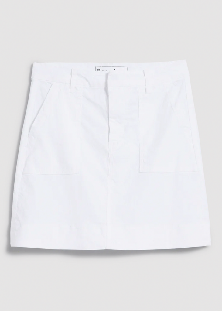 Frank & Eileen | Jameson Skirt | Italian Performance Linen | White