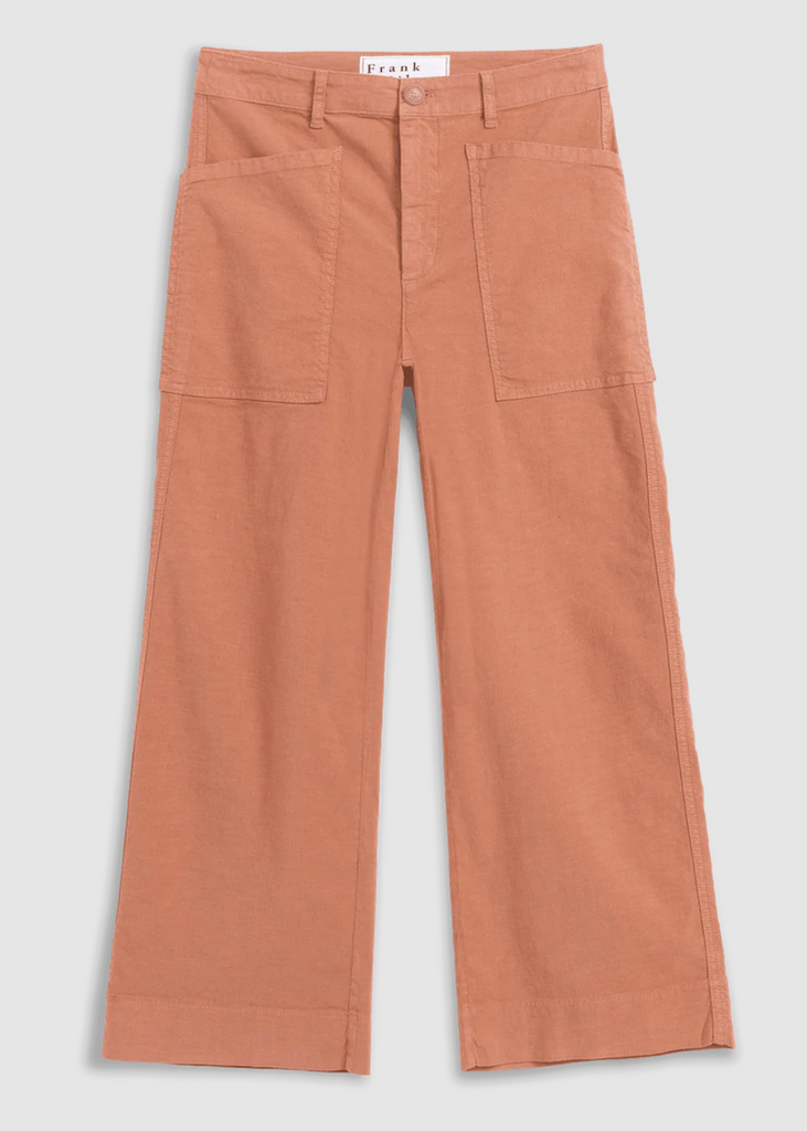 Frank & Eileen | Limerick Wide-Leg Pant | Italian Performance Linen | Canyon