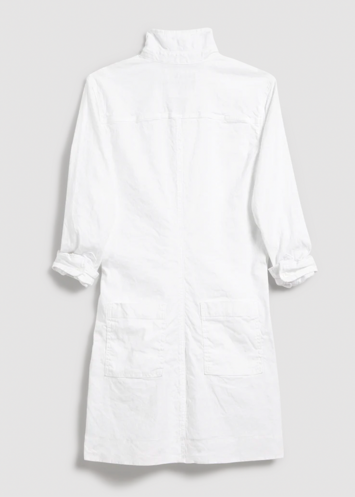 Frank & Eileen | Long Sleeve Playsuit Dress | Italian Performance Linen