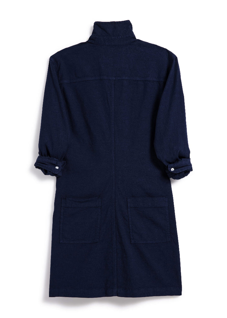 Frank & Eileen | Long Sleeve Playsuit Dress in Navy