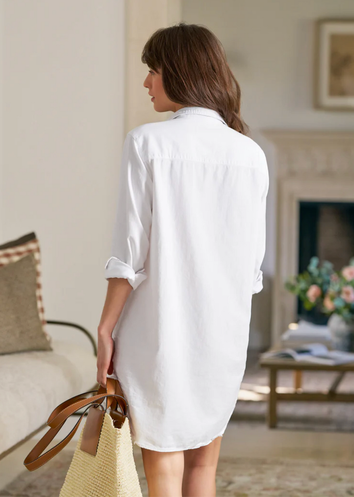 Frank & Eileen | Mary Classic Shirt Dress | Famous Denim White
