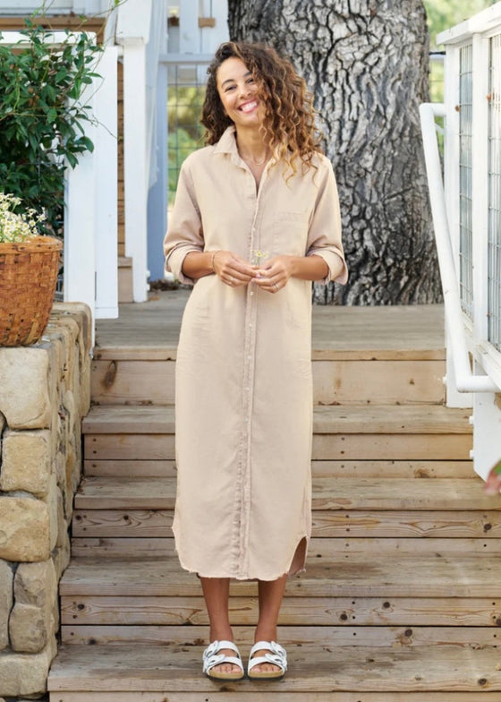 Frank & Eileen | Maxi Shirt Dress | Famous Denim