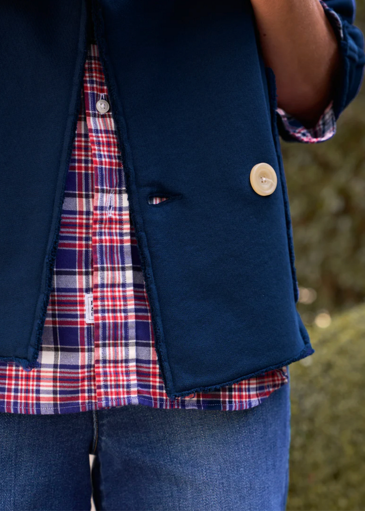 Frank & Eileen | Mini Belfast Cropped Peacoat | Triple Fleece