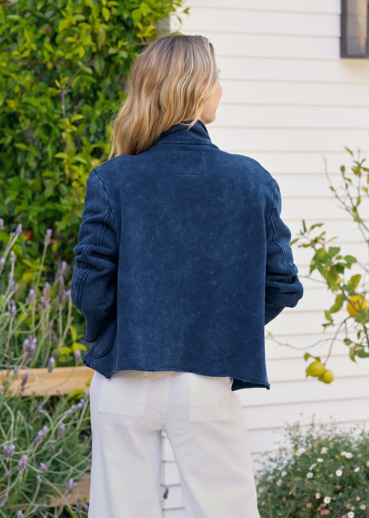 Frank & Eileen | Mini Belfast Cropped Peacoat | Triple Fleece