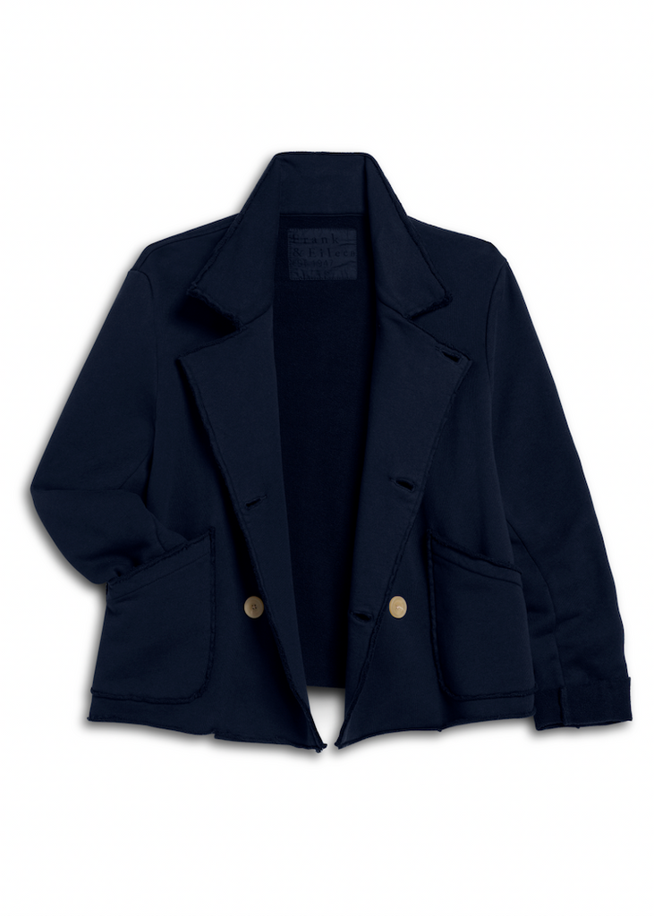 Frank & Eileen | Mini Belfast Cropped Peacoat | Triple Fleece