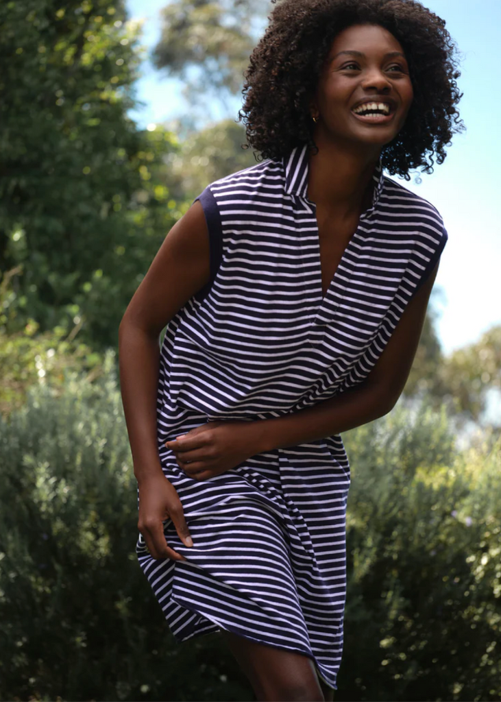 Frank & Eileen | Mini Lily Henley Tank Dress | Vintage Jersey