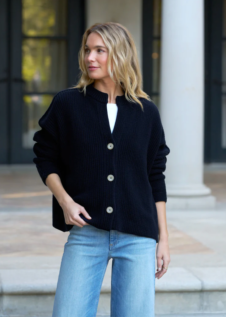 Frank & Eileen | Montecito Cardigan | Marine