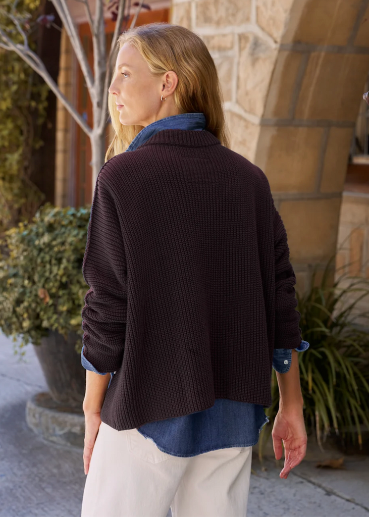 Frank & Eileen | Montecito Pullover Sweater | Espresso