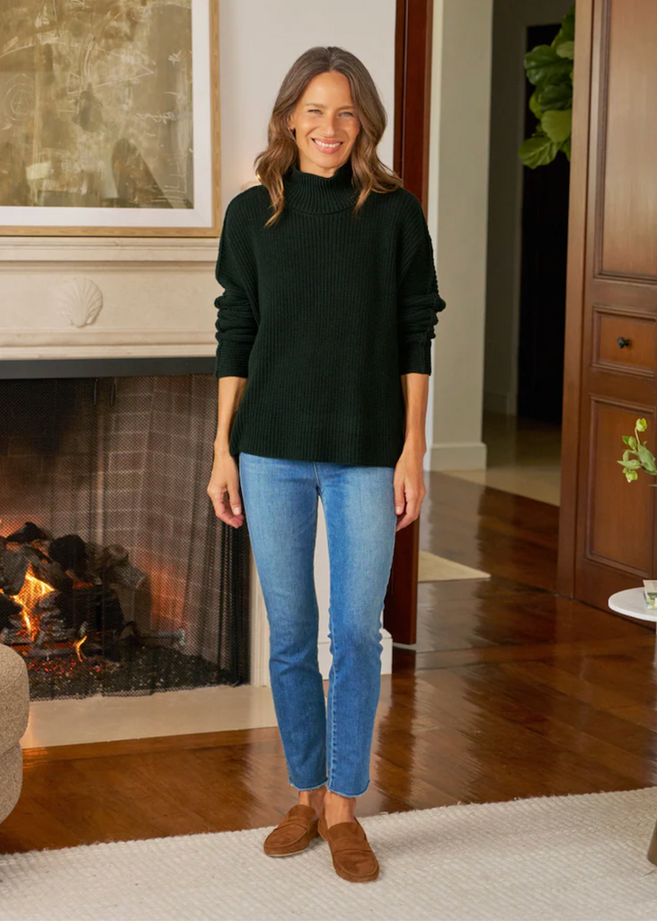 Frank & Eileen | Montecito Turtleneck Sweater | Pure Italian Cotton