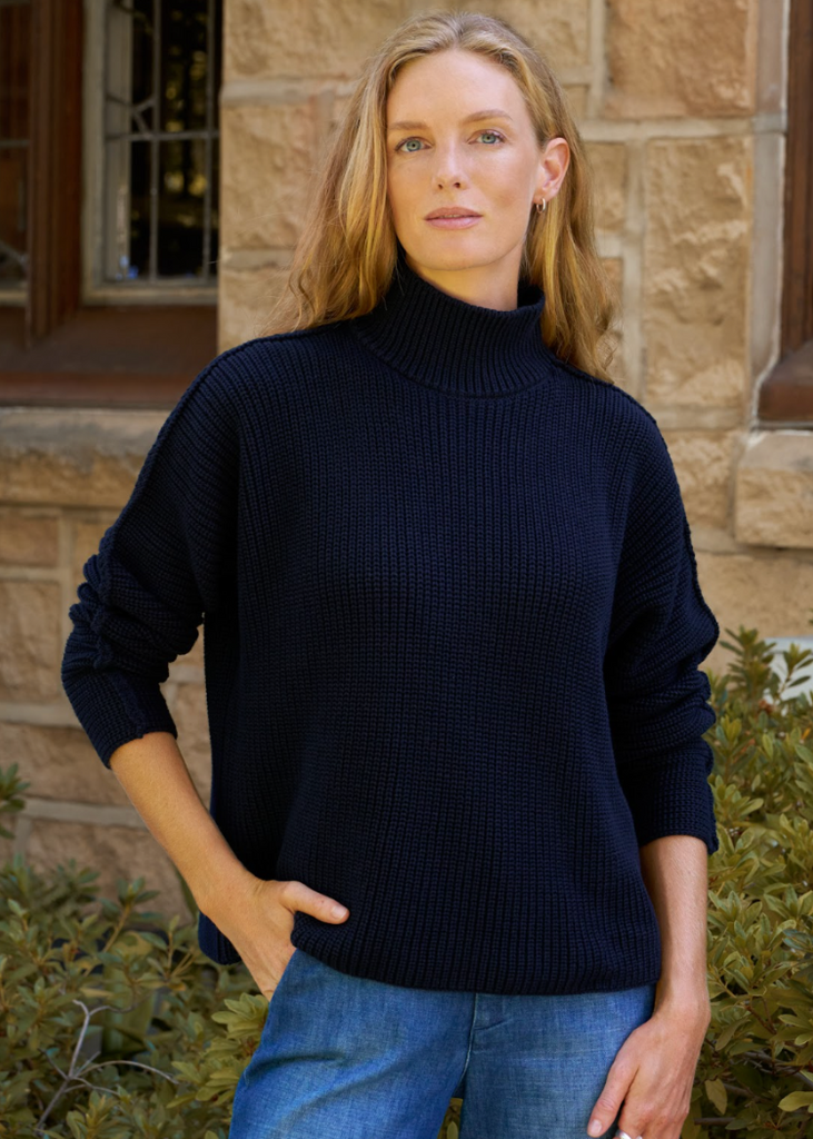 Frank & Eileen | Montecito Turtleneck Sweater | Pure Italian Cotton