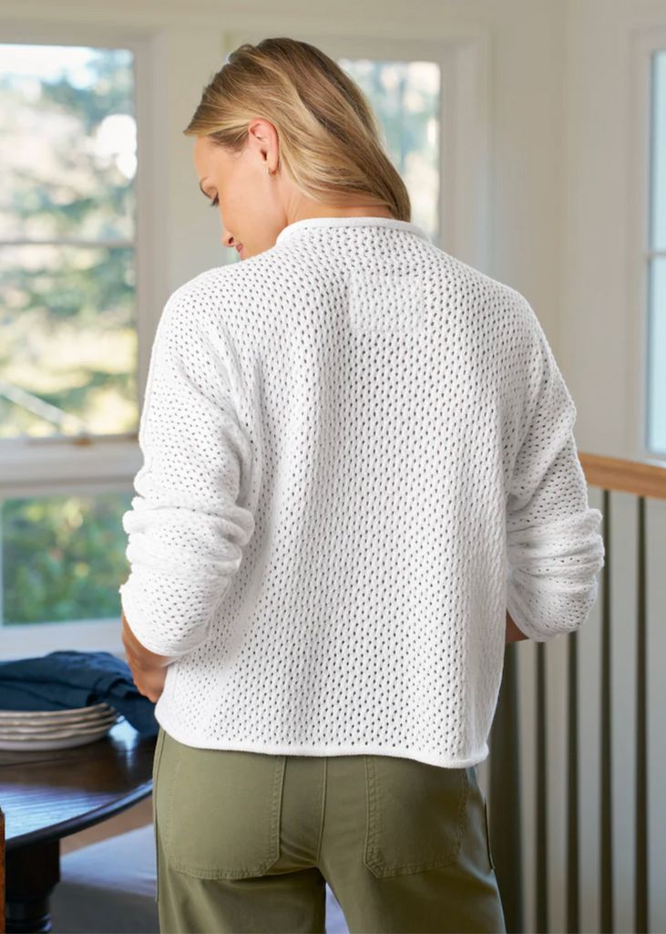 Frank & Eileen | Monterey Pointelle Sweater