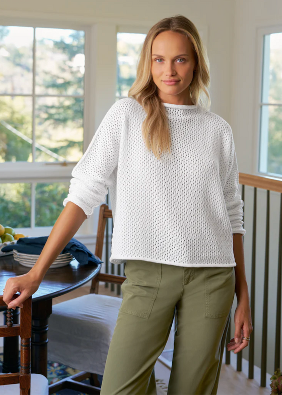Frank & Eileen | Monterey Pointelle Sweater