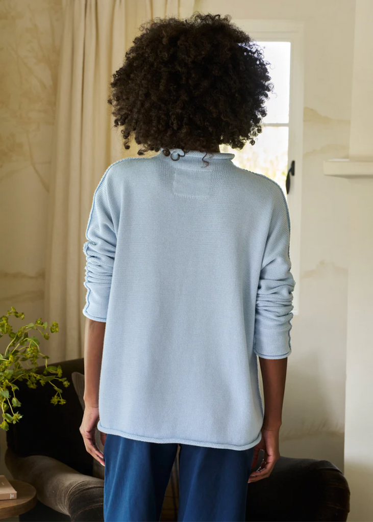 Frank & Eileen | Monterey Sweater | Pure Italian Cotton - Ice Blue