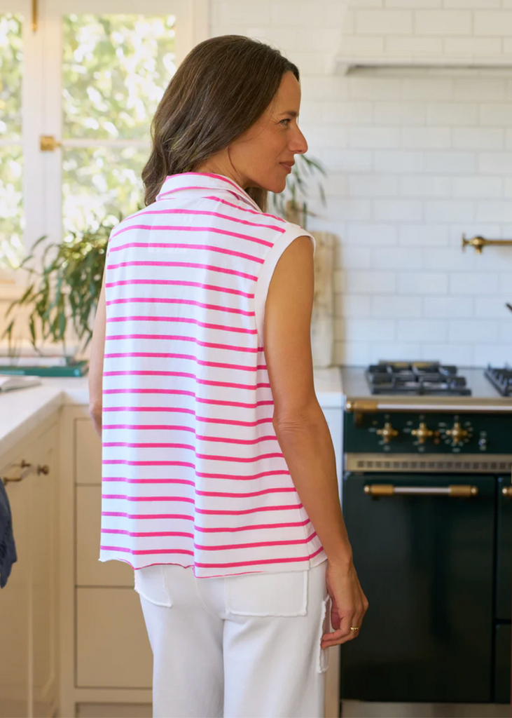 Frank & Eileen | Olivia Popover Collar Tank | Heritage Jersey