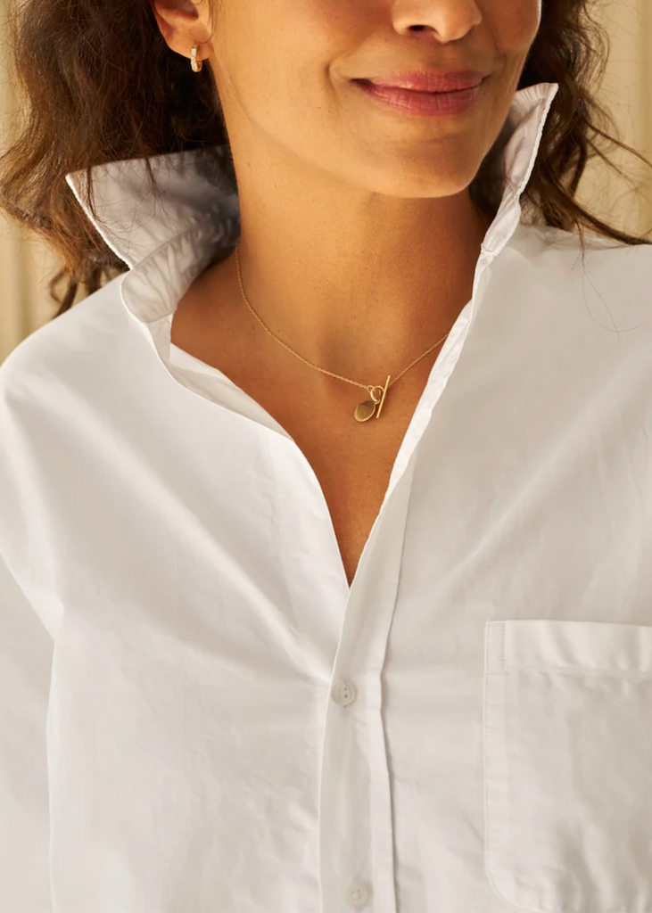 Frank & Eileen | Oona Continuous Sleeve Button-Up | Superluxe