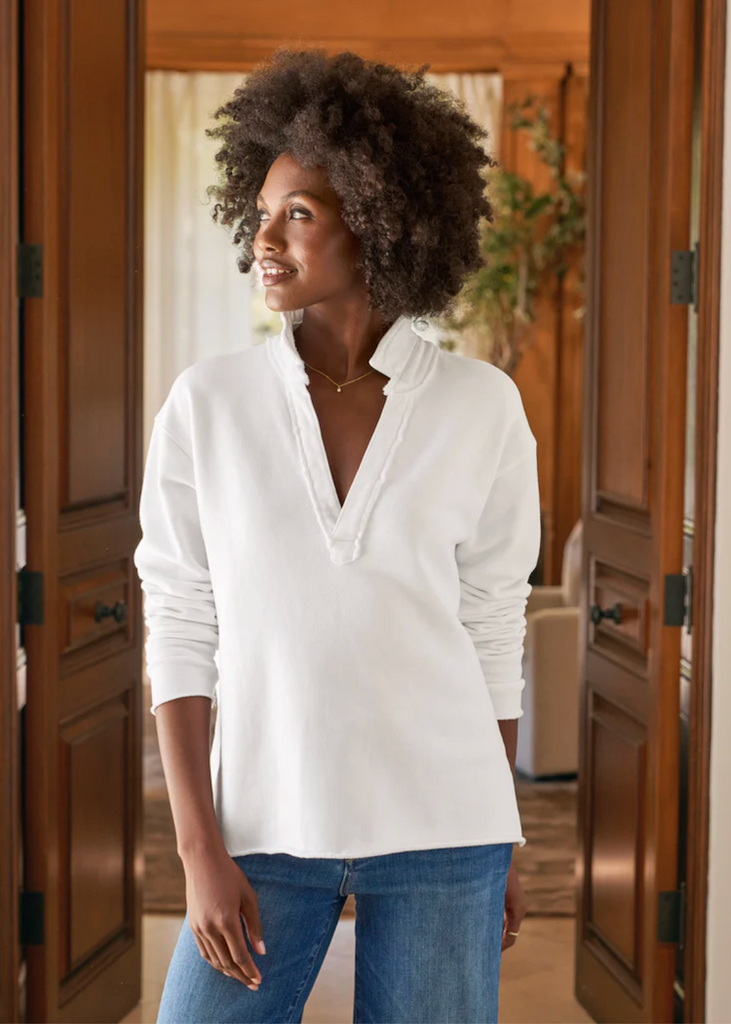 Frank & Eileen | Patrick Popover Henley Sweatshirt | Triple Fleece