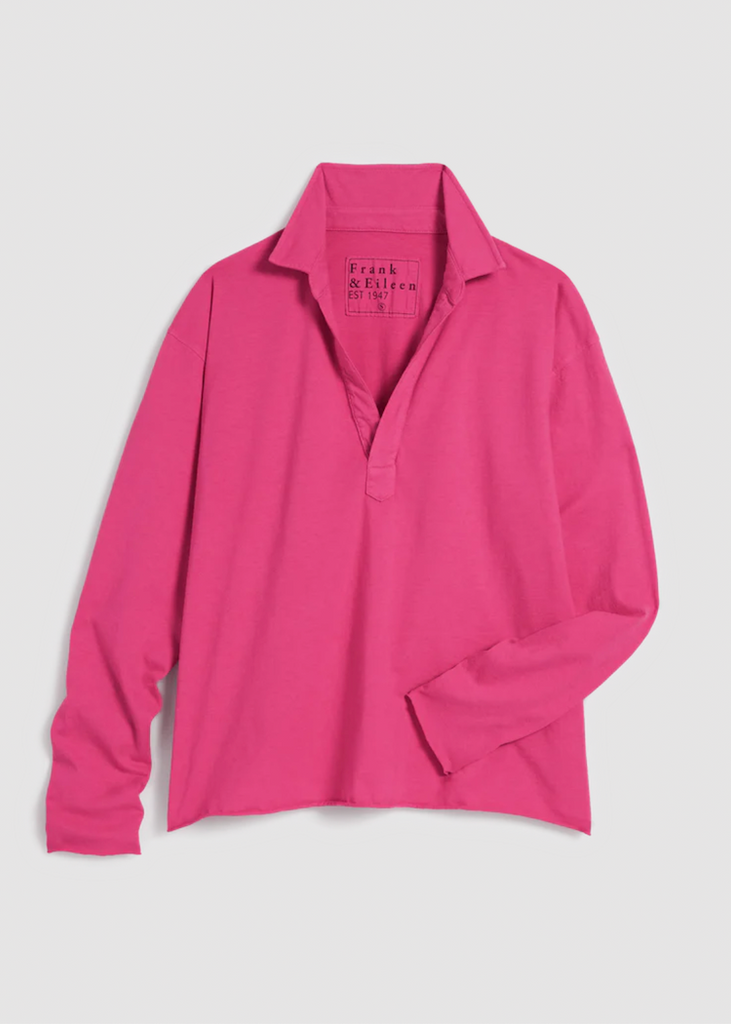 Frank & Eileen | Patrick Popover Henley | Heritage Jersey - Rose Color