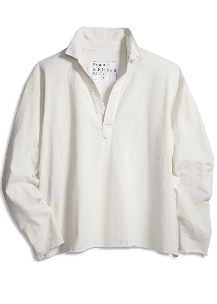 Frank & Eileen | Patrick Popover Henley | Heritage Jersey in Vintage White