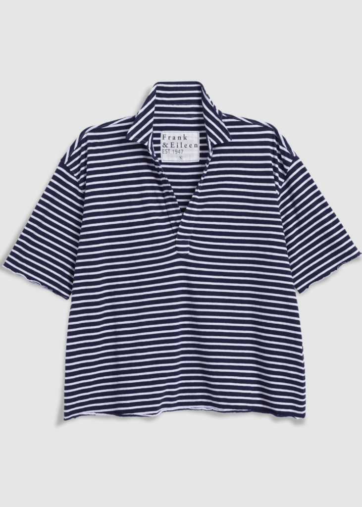 Frank & Eileen | Patty Popover SS Henley | Striped