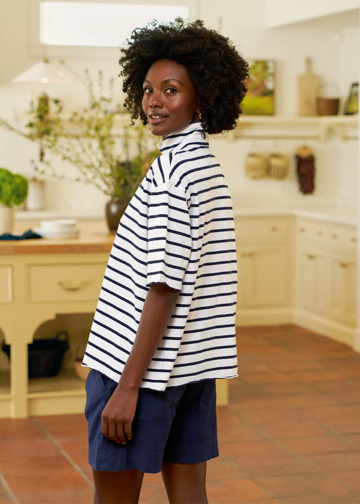 Frank & Eileen | Patty Popover SS Henley | Vintage Jersey