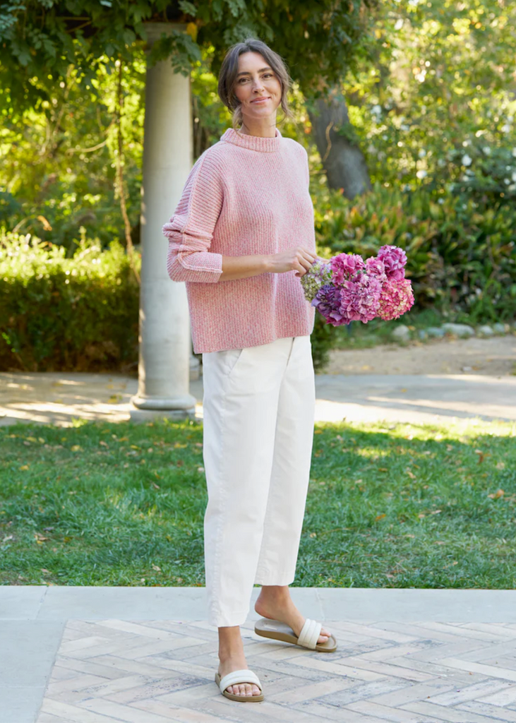 Frank & Eileen | Pebbles Beach Sweater | Coral