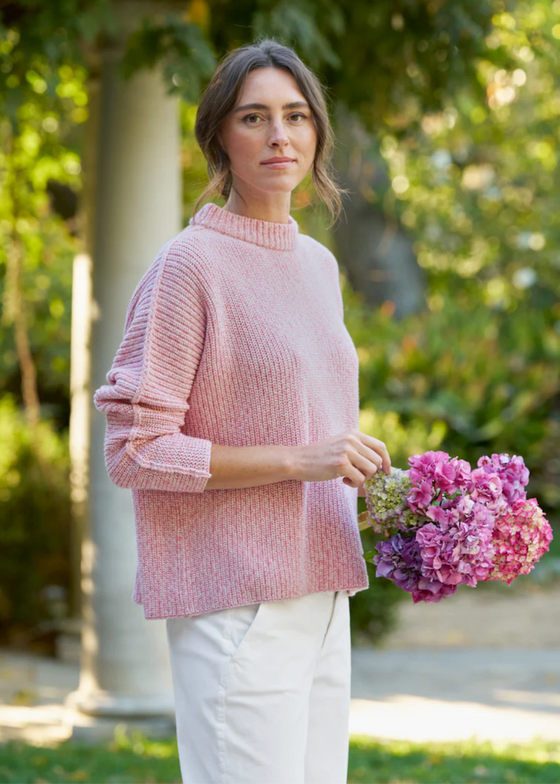 Frank & Eileen | Pebbles Beach Sweater | Coral