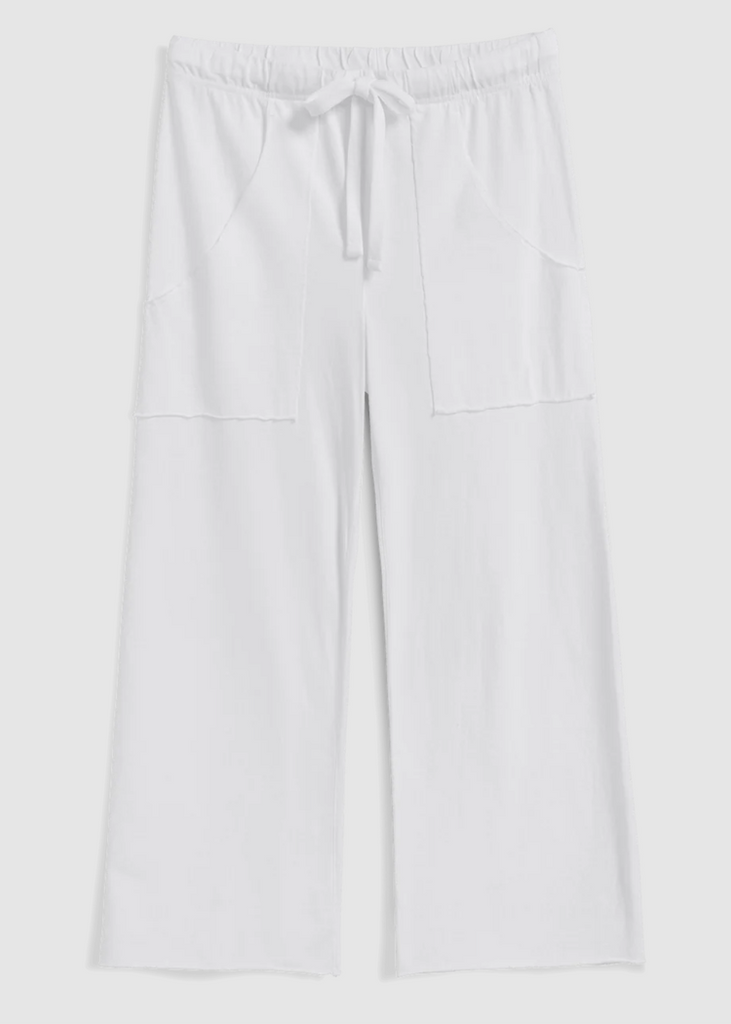 Frank & Eileen | Penny Patch Pocket Pant | Vintage Jersey | White