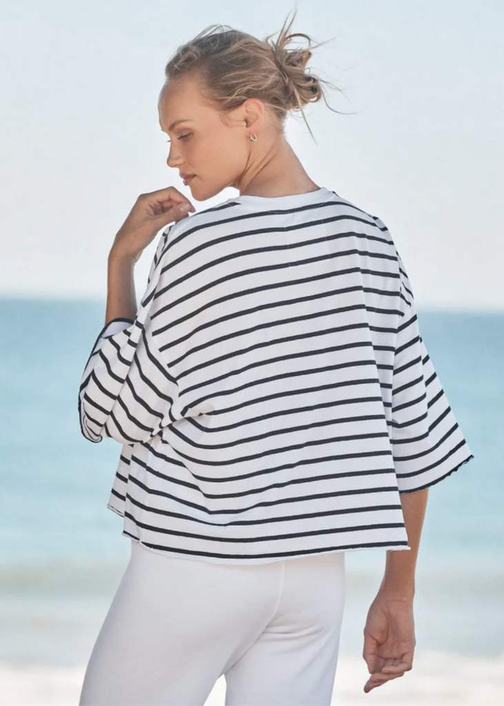 Frank & Eileen | Presley Oversized Tee | Vintage Jersey Striped