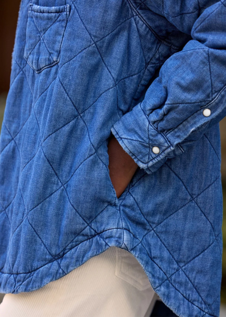 Frank & Eileen | Quilted Eileen Shirt Jacket | Famous Denim