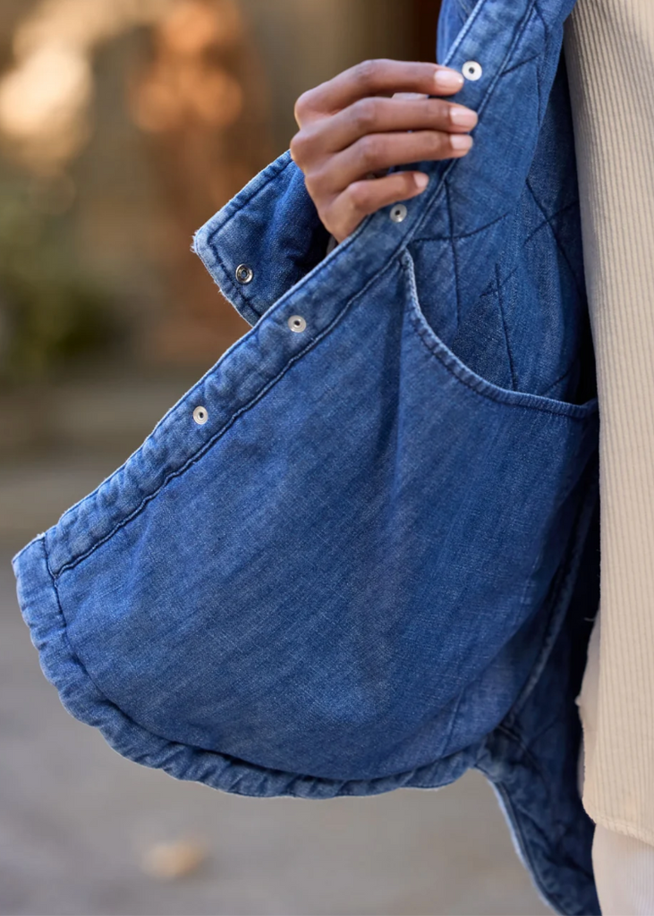 Frank & Eileen | Quilted Eileen Shirt Jacket | Famous Denim