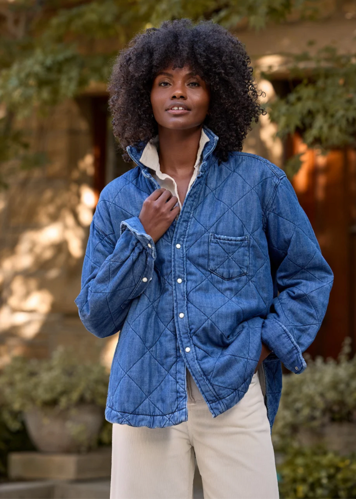 Frank & Eileen | Quilted Eileen Shirt Jacket | Famous Denim
