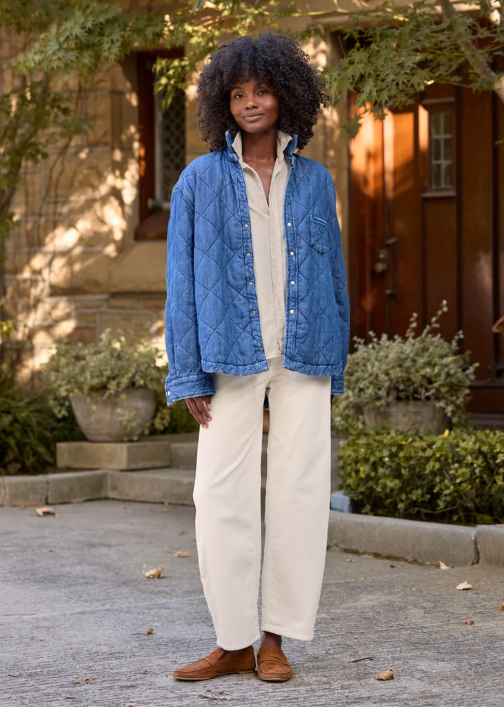 Frank & Eileen | Quilted Eileen Shirt Jacket | Famous Denim