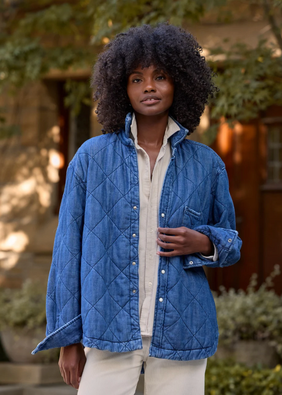 Frank & Eileen | Quilted Eileen Shirt Jacket | Famous Denim