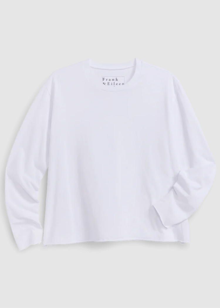 【catenas様】Frank & Eileen 白シャツ長袖 Frank & Eileen | Quinn Long-Sleeve Crew Tee | Heritage Jersey