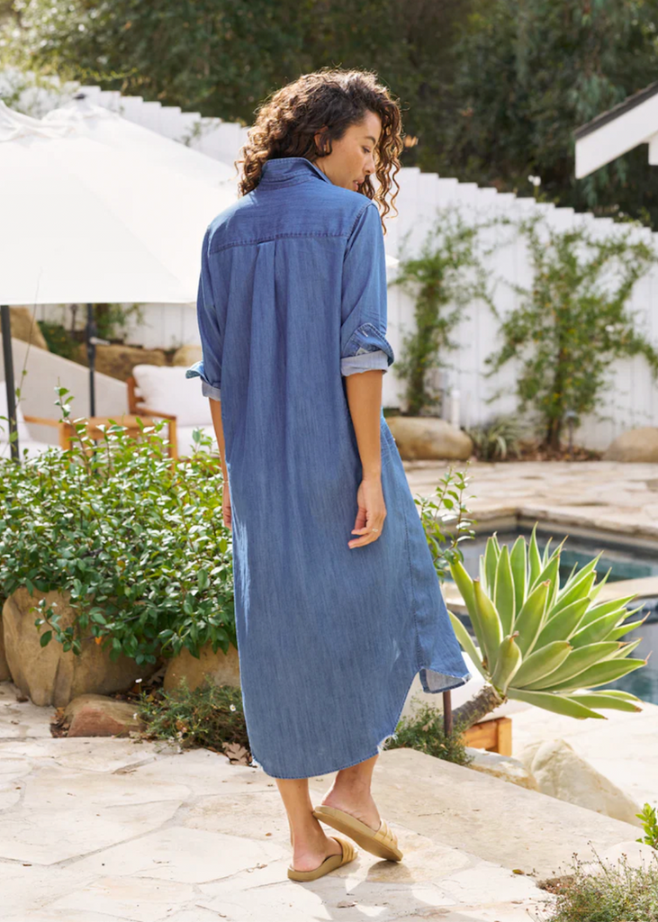 Frank & Eileen | Rory Maxi Shirt Dress | Famous Denim