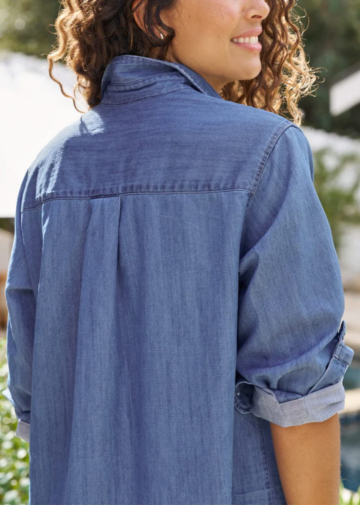 Frank & Eileen | Rory Maxi Shirt Dress | Famous Denim