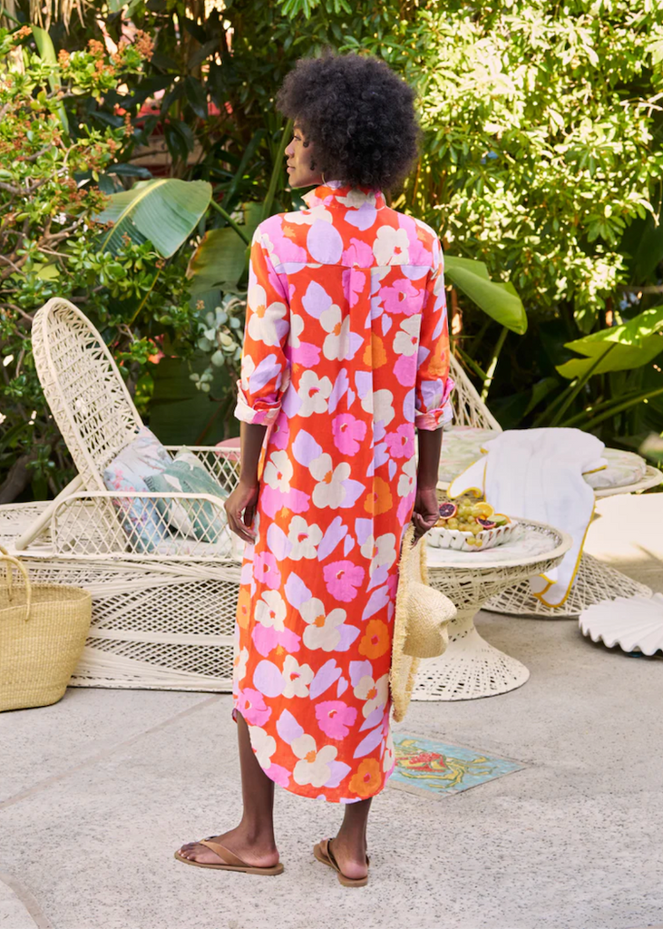 Frank & Eileen | Rory Maxi Shirtdress | Italian Classic Linen