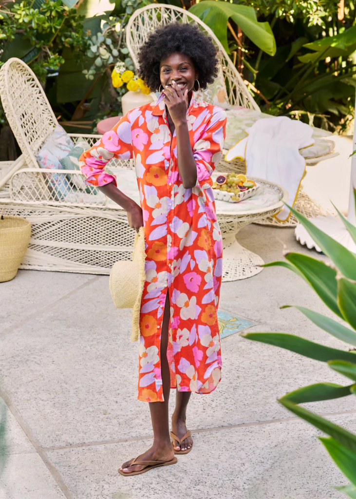 Frank & Eileen | Rory Maxi Shirtdress | Italian Classic Linen