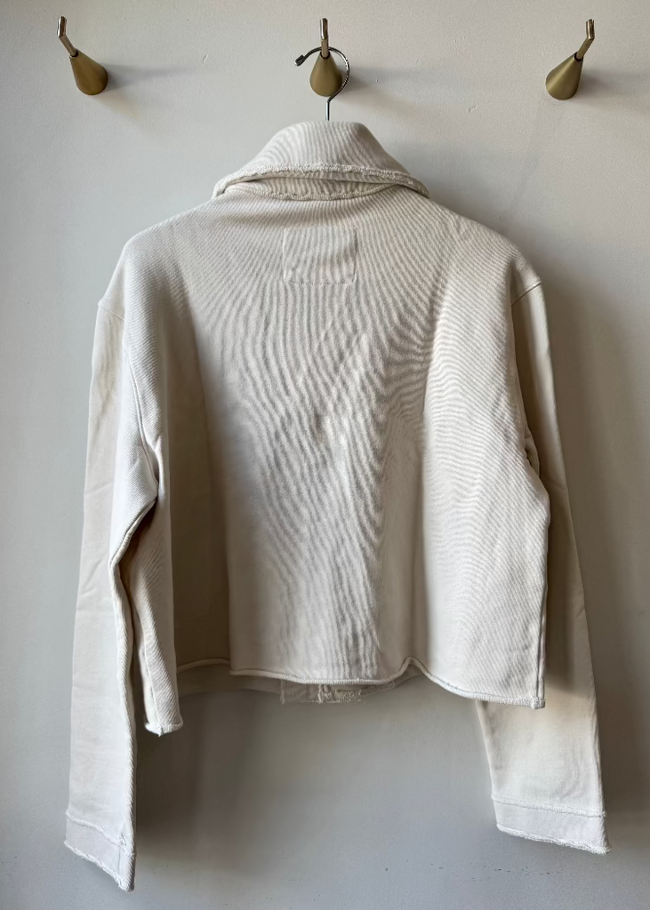 Frank & Eileen | Rowan Cropped Sweatshirt Utility Jacket | Triple Terry