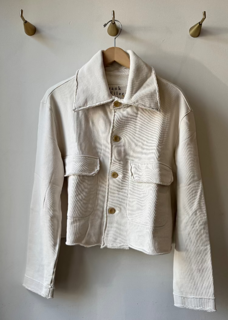 Frank & Eileen | Rowan Cropped Sweatshirt Utility Jacket | Triple Terry